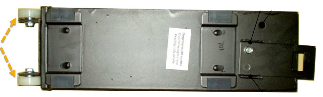 Roller, Hütter VKT, vertical section door, bearing 6000-2Z, CW-guide