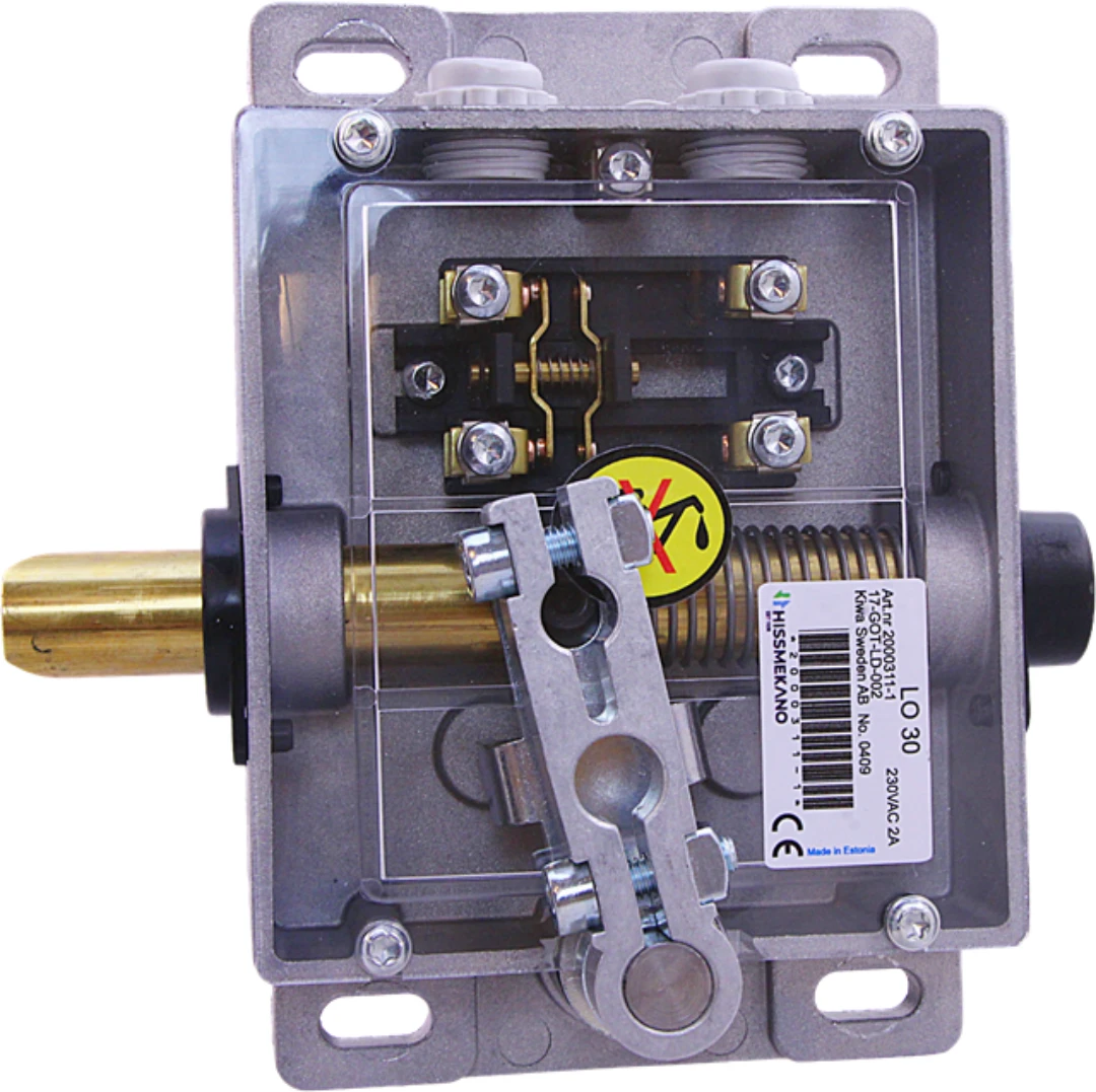 Door lock LO-30-AU-H, right, triangular opening, arm up, without arm