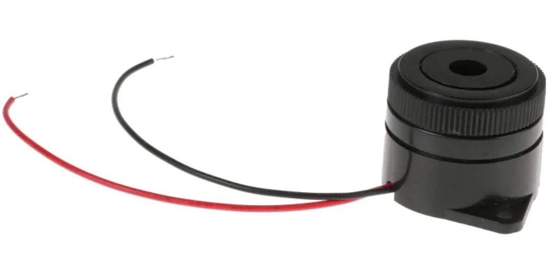Siren, 1.5–28 VDC, 95 dB, continuous tone
