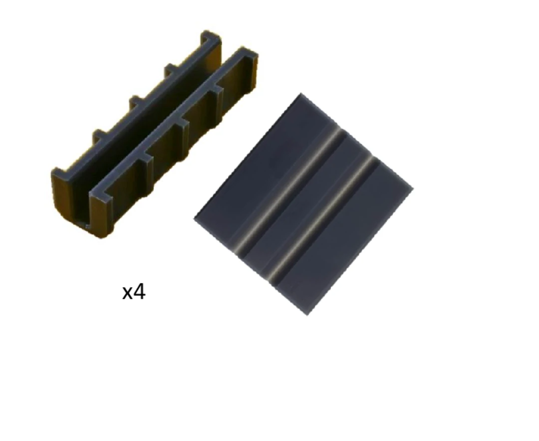Set of guide shoes, KONE Monospace, car- 16mm/cw-16mm