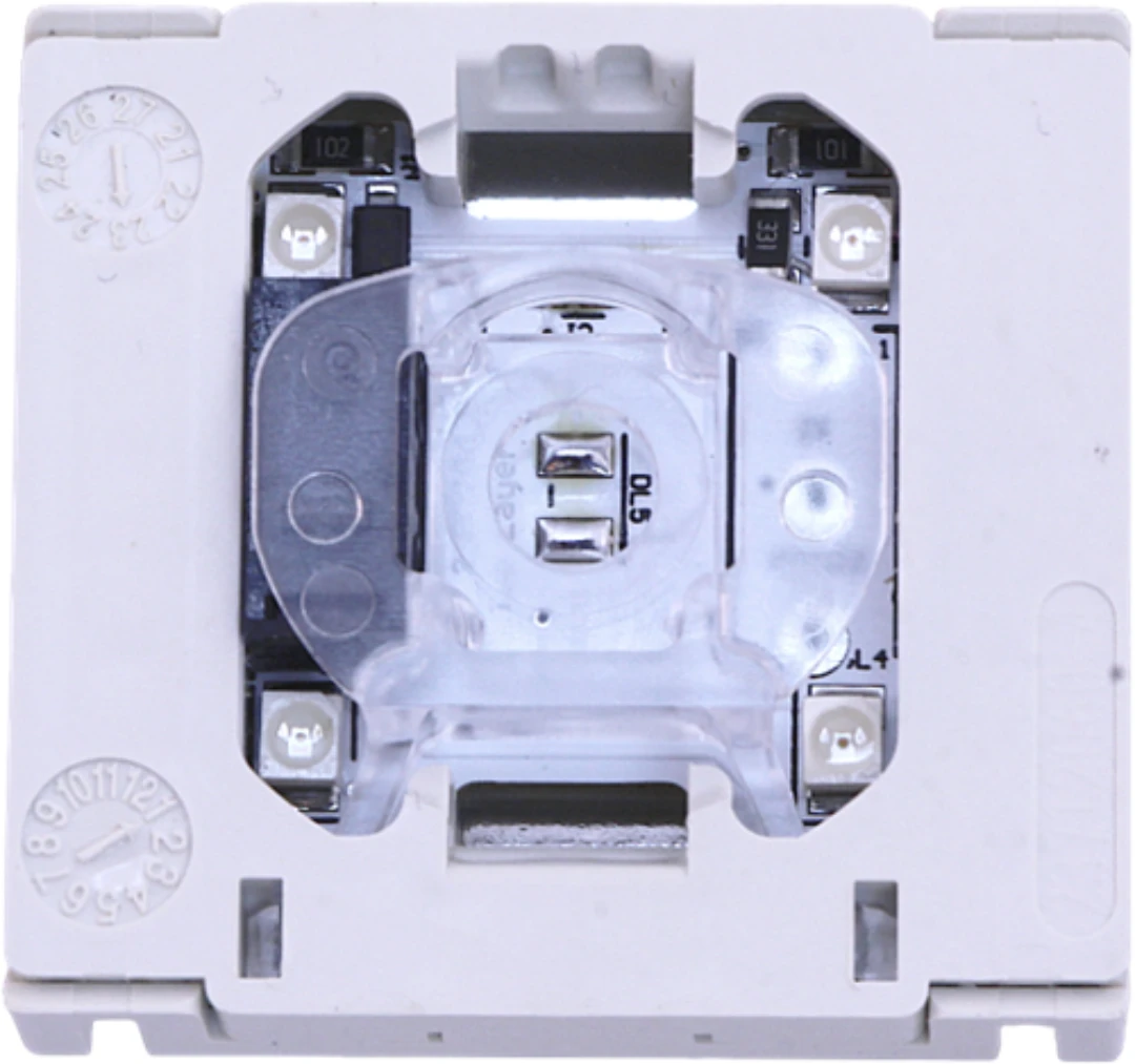 Push button, DMG Sherman Moon, Vandal-proof, IP54, 24VDC, red LED