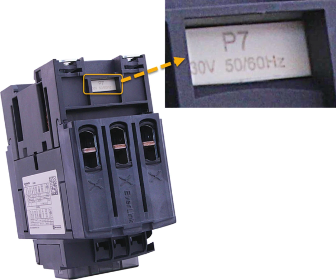 Contactor, Schneider/Telemec., LC1D50AP7, 230VAC, 50A/22kW