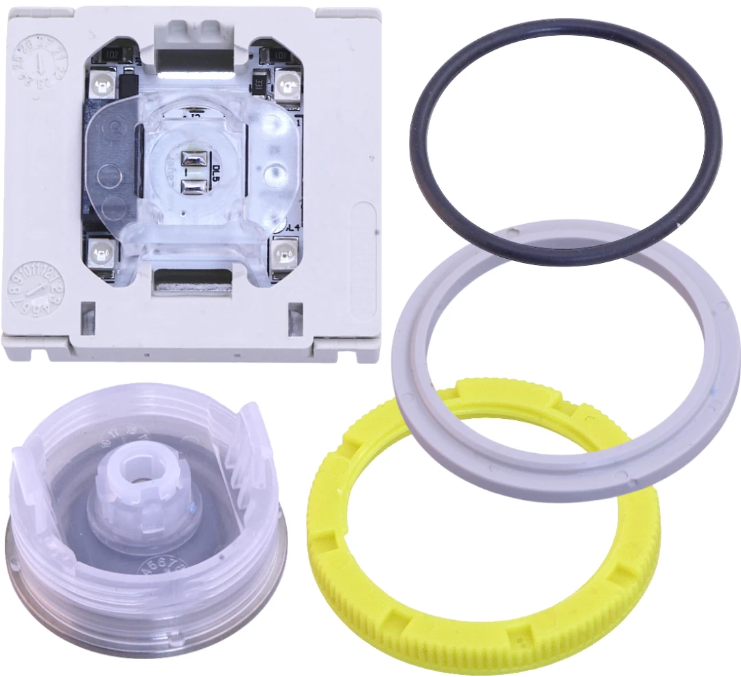 Push button, DMG Sherman Moon, Vandal-proof, IP54, 24VDC, red LED
