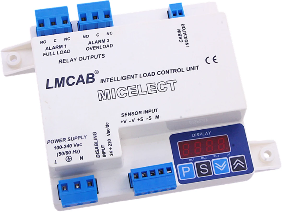 Control unit for overload sensor, Micelect LMCAB